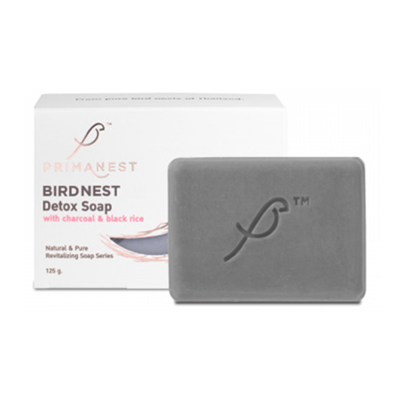 PRIMANEST Birdnest Detox Soap Charcoal &amp; Black Rice  態利燕窩黑米竹炭排毒皂